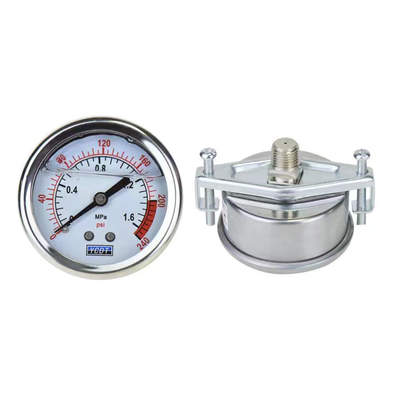 Water Pressure Gauge Liquid Filled Pressure Gauge