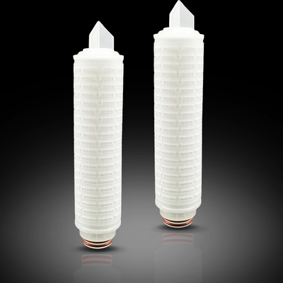 1 5 10 Micron Particle Removal 100% Polypropylene 10 20 30 Inch PP Pleated Filter Cartridge for Soft Drink Filtration