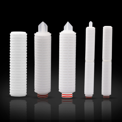 20 Inch 0.1/0.22/0.45/ 1/5 Micron Pleated Filter Cartridge for Industrial Reverse Osmosis Filtration Systems