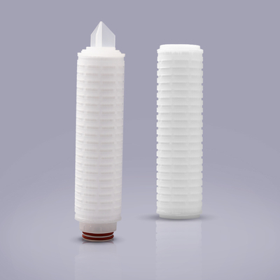 20 Inch 0.1/0.22/0.45/ 1/5 Micron Pleated Filter Cartridge for Industrial Reverse Osmosis Filtration Systems